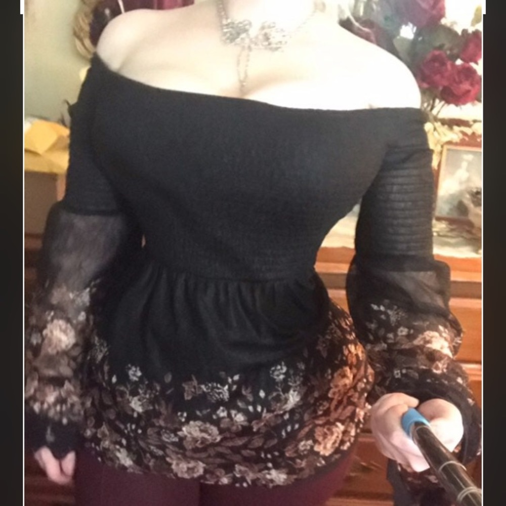 Off the Shoulder Gothic Princess Top